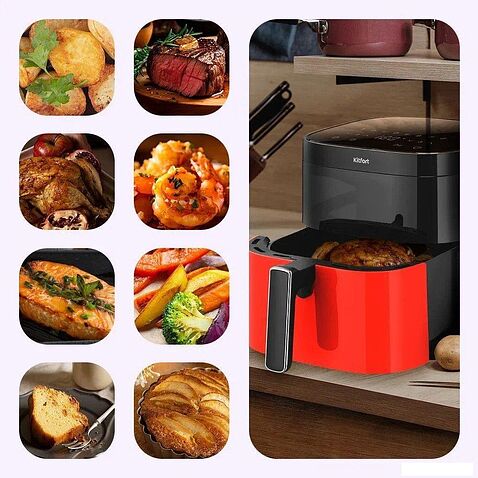 Аэрогриль (аэрофритюрница) Kitfort KT-2291