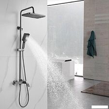 Душевая система  Shevanik S4436T (оружейная сталь)
