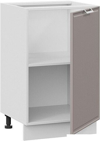 Шкаф напольный Трия Белладжио 1Н5 (белый/софт капучино)