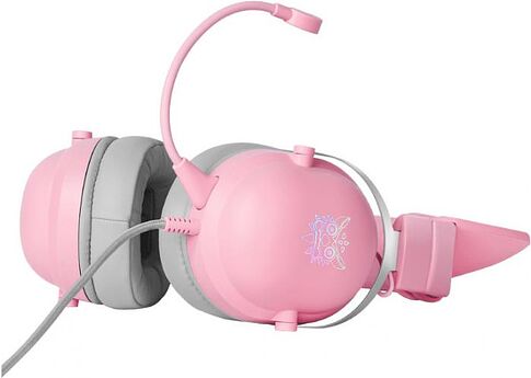 Наушники Onikuma X11 (розовый, с ушками)
