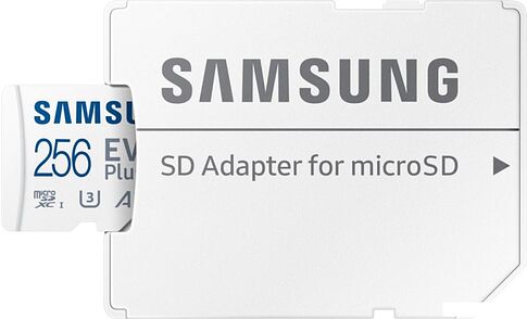 Карта памяти Samsung EVO Plus 2024 microSDXC 256GB (с адаптером)