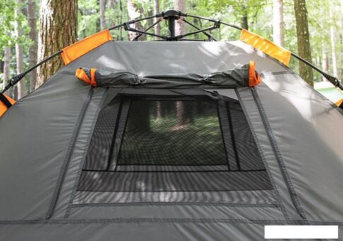 Треккинговая палатка Sundays ZC-TT036-3P v2 (темно-серый/желтый)