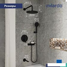 Душевая система  Milardo RORBL03M68