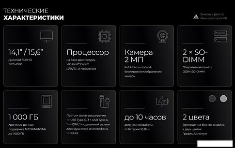 Ноутбук Kvadra Nau LE15T Y22L02P01101R_E860E4