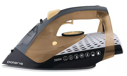 Утюг Polaris PIR 2860AK 3m (черный/оранжевый)