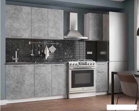 Готовая кухня Мебель-АРС Лион 1.8 м (ателье светлое)