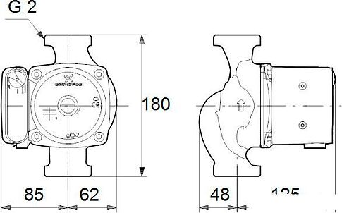 Насос Grundfos UPS 32-80 180