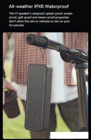 Беспроводная колонка Baseus V1 Outdoor Waterproof Portable Wireless Speaker WSVY000001