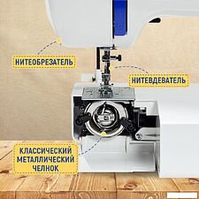 Электромеханическая швейная машина Janete 990 (синий) Электромеханическая швейная машина Janete 990 (синий)