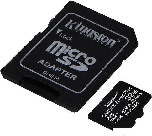 Карта памяти Kingston Canvas Select Plus microSDHC 32GB (с адаптером)