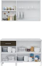 Готовая кухня Горизонт Trend 1300 (крафт белый/крафт серый) Готовая кухня Горизонт Trend 1300 (крафт белый/крафт серый)
