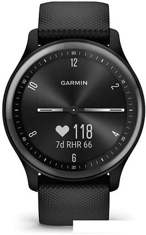 Умные часы Garmin Vivomove Sport (черный/черный сланцевый)