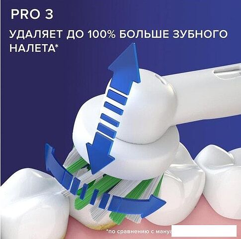 Электрическая зубная щетка Oral-B Pro 3 3500 Cross Action D505.513.3X