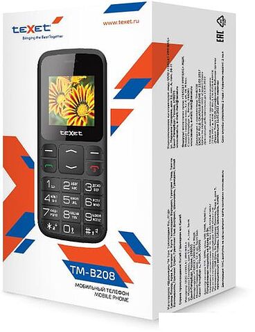 Мобильный телефон TeXet TM-B208 (черный)