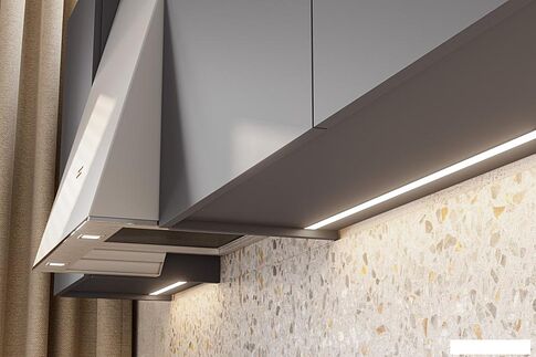 Готовая кухня Mio Tesoro Денвер 1.6м (графит серый/дуб сонома)