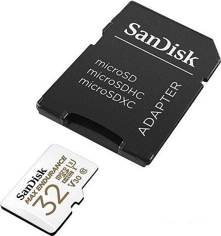 Карта памяти SanDisk microSDHC SDSQQVR-032G-GN6IA 32GB (с адаптером)