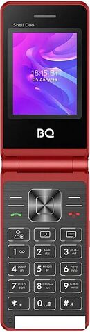 Кнопочный телефон BQ BQ-2412 Shell Duo (красный)