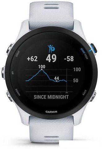 Умные часы Garmin Forerunner 255 Music 46 мм (белый камень)