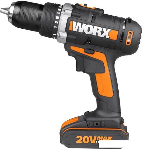 Дрель-шуруповерт Worx WX183.1 (с 2-мя АКБ, кейс)