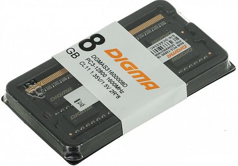 Оперативная память Digma 8ГБ DDR3 SODIMM 1600 МГц DGMAS31600008D