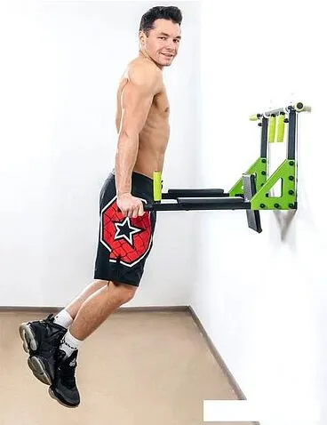 Турник с брусьями Absolute Champion Триумф Pro (черный/салатовый)