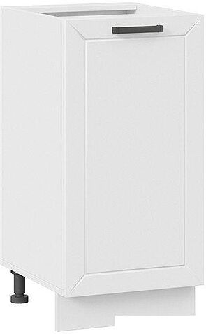 Шкаф напольный Трия Лорас 1Н4 (белый/холст белый)