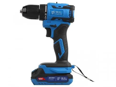 Дрель-шуруповерт Bull SR 1804 1329421 (с 2-мя АКБ, кейс)