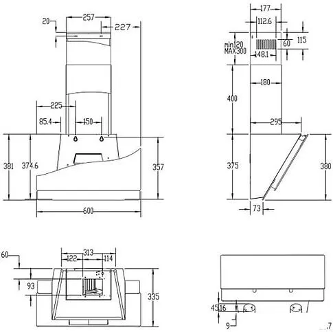 Кухонная вытяжка Haier HVX-W672GB