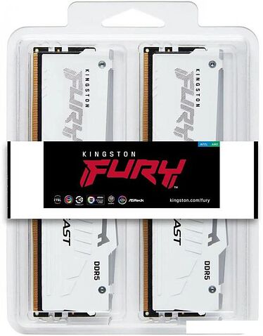 Оперативная память Kingston FURY Beast RGB 2x32ГБ DDR5 5600 МГц KF556C40BWAK2-64