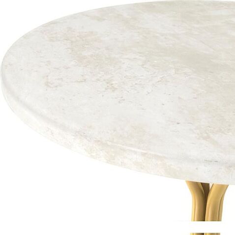 Журнальный столик Sheffilton SHT-CT12-1 (золото/бетон хафит)