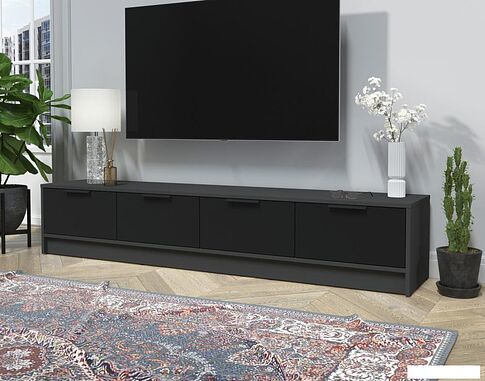 Тумба Интерлиния ТВ Концепт КТ-ТВ4-35 (черный/антрацит)