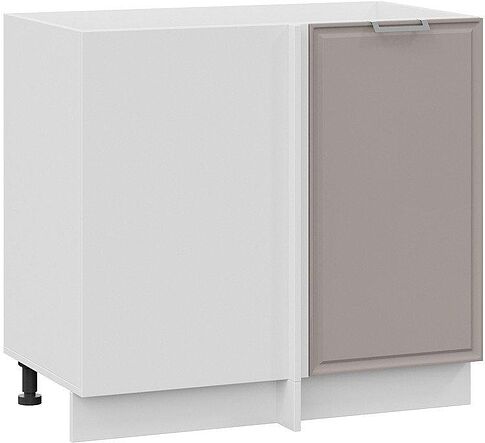 Шкаф напольный Трия Белладжио 1Н9У (белый/софт капучино)