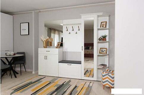 Тумба Империал Лацио 2д 1ящ (белое дерево/ручка бронза)