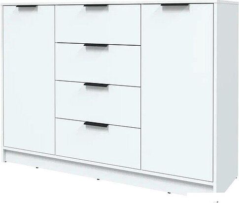 Тумба Интерлиния Концепт КТ-Т140 (белый платинум/белый платинум)