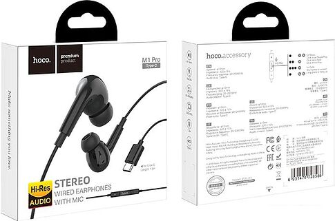 Наушники Hoco M1 Pro Type-C (черный)