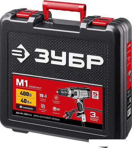 Дрель-шуруповерт Зубр ДШ-М1-400-2 К