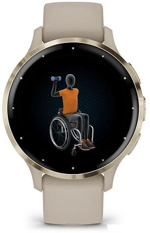 Умные часы Garmin Venu 3S (френч-грей, с силиконовым ремешком)