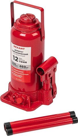 Бутылочный домкрат Rexant 80-0614 12т