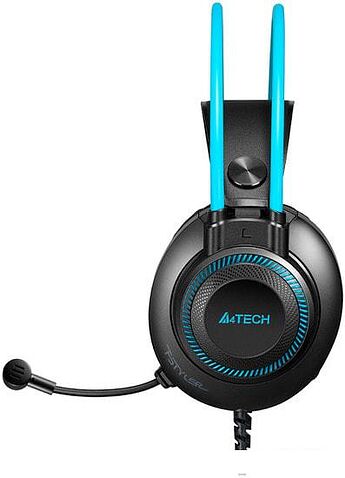 Наушники A4Tech Fstyler FH200i (черный/голубой)