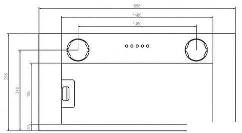 Кухонная вытяжка Schtoff Quattroporte 60 (черный)