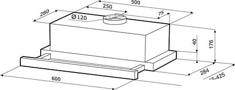 Кухонная вытяжка Krona Vittoria 600 PB (белый)