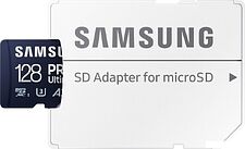 Карта памяти Samsung PRO Ultimate microSDXC 128GB (с адаптером)