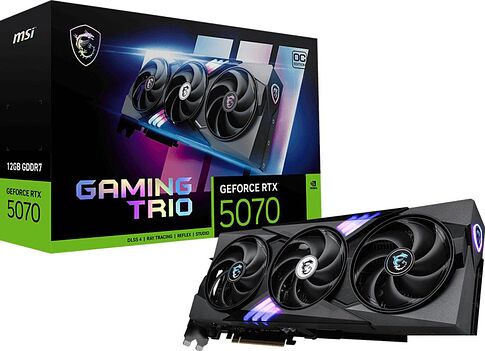 Видеокарта MSI GeForce RTX 5070 12G Gaming Trio