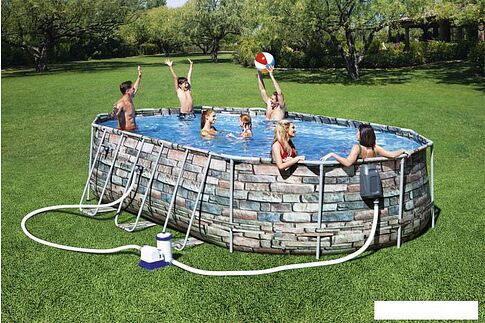 Каркасный бассейн Bestway 56719 (610x366x122)