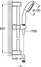 Душевой гарнитур Grohe New Tempesta 100 27853001