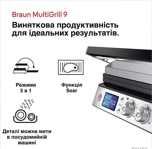 Электрогриль Braun MultiGrill 9 CG9047