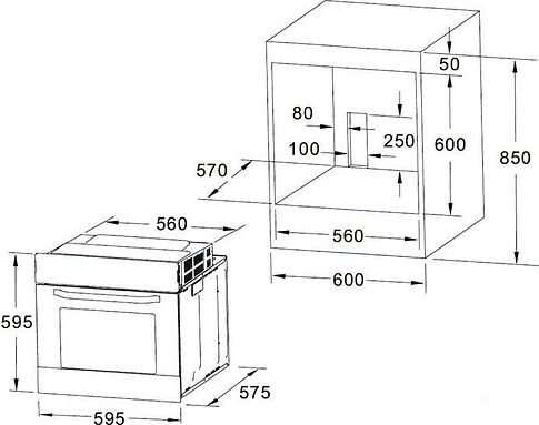 Духовой шкаф Akpo PEA 7009 SED05 BL CRT