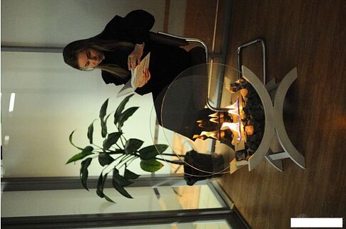 Биокамин ZeFire Iris средний светлый