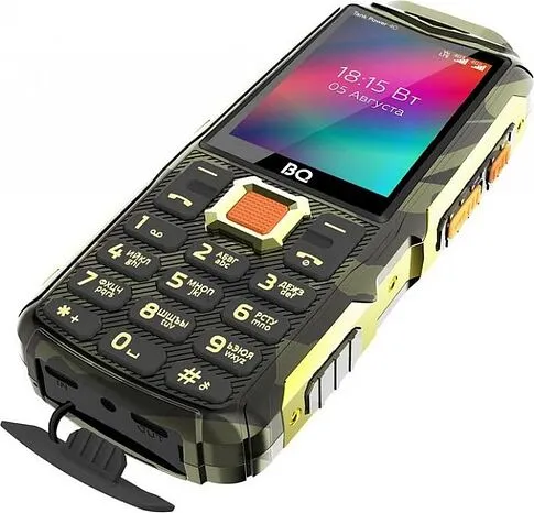 Кнопочный телефон BQ BQ-2410L Tank Power 4G (золотистый камуфляж)