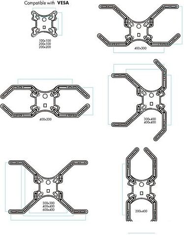 Кронштейн VLK TRENTO-12 (черный)